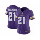 Women's Nike Minnesota Vikings #21 Jerick McKinnon Vapor Untouchable Limited Purple Team Color NFL Jersey