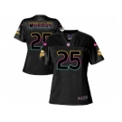 Women's Nike Minnesota Vikings #25 Latavius Murray Black NFL Fashion Game Jersey