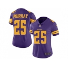 Women's Nike Minnesota Vikings #25 Latavius Murray Purple Stitched NFL Limited Rush Jersey