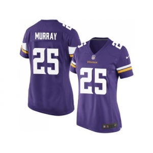 Women's Nike Minnesota Vikings #25 Latavius Murray Purple Team Color Stitched NFL Elite Jersey