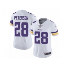 Women's Nike Minnesota Vikings #28 Adrian Peterson Vapor Untouchable Limited White NFL Jersey