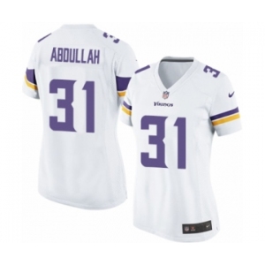 Women's Nike Minnesota Vikings #31 Ameer Abdullah Game White NFL Jersey