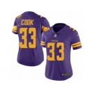 Women's Nike Minnesota Vikings #33 Dalvin Cook Limited Purple Rush NFL Jersey