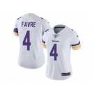 Women's Nike Minnesota Vikings #4 Brett Favre Vapor Untouchable Limited White NFL Jersey