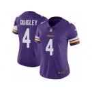 Women's Nike Minnesota Vikings #4 Ryan Quigley Vapor Untouchable Limited Purple Team Color NFL Jersey