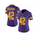 Women's Nike Minnesota Vikings #42 Ben Gedeon Limited Purple Rush NFL Jersey