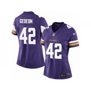 Women's Nike Minnesota Vikings #42 Ben Gedeon Limited Purple Team Color NFL Jersey