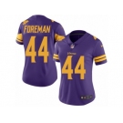 Women's Nike Minnesota Vikings #44 Chuck Foreman Limited Purple Rush NFL Jersey