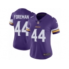 Women's Nike Minnesota Vikings #44 Chuck Foreman Vapor Untouchable Limited Purple Team Color NFL Jersey