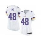 Women's Nike Minnesota Vikings #48 Zach Line Limited White NFL Jersey