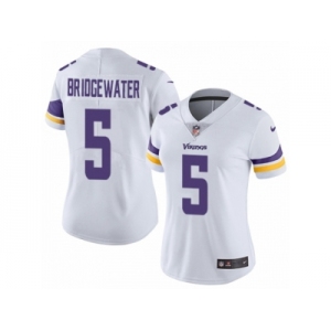 Women's Nike Minnesota Vikings #5 Teddy Bridgewater Vapor Untouchable Limited White NFL Jersey