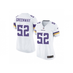 Women's Nike Minnesota Vikings #52 Chad Greenway White Elite Jersey