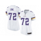 Women's Nike Minnesota Vikings #72 Jake Long Limited White NFL Jersey