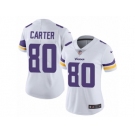 Women's Nike Minnesota Vikings #80 Cris Carter Vapor Untouchable Limited White NFL Jersey