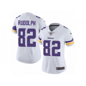 Women's Nike Minnesota Vikings #82 Kyle Rudolph Vapor Untouchable Limited White NFL Jersey