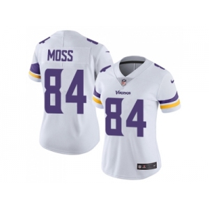 Womens Nike Minnesota Vikings #84 Randy Moss White Stitched NFL Vapor Untouchable Limited Jersey