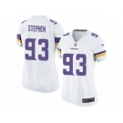 Women's Nike Minnesota Vikings #93 Shamar Stephen Limited White NFL Jersey