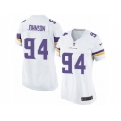 Women's Nike Minnesota Vikings #94 Jaleel Johnson Limited White NFL Jersey