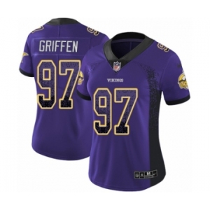 Women's Nike Minnesota Vikings #97 Everson Griffen Limited Purple Rush Drift Fashion NFL Jersey