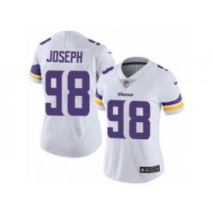 Women's Nike Minnesota Vikings #98 Linval Joseph Vapor Untouchable Limited White NFL Jersey