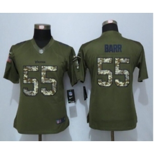 nike women nfl jerseys Minnesota Vikings #55 Anthony Barr army green[nike Limited Salute To Service]