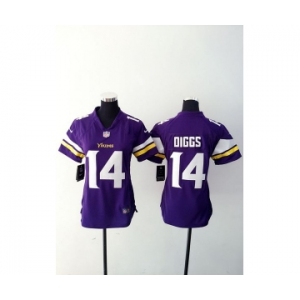 nike women nfl jerseys minnesota vikings #14 stefon diggs purple[nike]