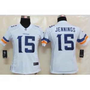 nike women nfl jerseys minnesota vikings #15 jennings white[new nike limited]