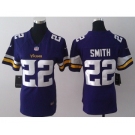 nike women nfl jerseys minnesota vikings #22 smith purple[nike]