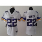 nike women nfl jerseys minnesota vikings #22 smith white[nike]