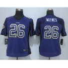 nike women nfl jerseys minnesota vikings #26 waynes purple[Elite drift fashion][waynes]