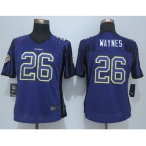 nike women nfl jerseys minnesota vikings #26 waynes purple[Elite drift fashion][waynes]