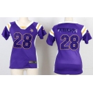 nike women nfl jerseys minnesota vikings #28 adrian peterson purple[fashion Rhinestone sequins]