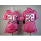 nike women nfl jerseys minnesota vikings #28 peterson pink[nike love's]