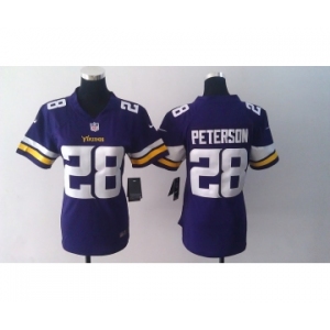 nike women nfl jerseys minnesota vikings #28 peterson purple[2013 nike]