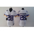 nike women nfl jerseys minnesota vikings #28 peterson white[2013 nike]