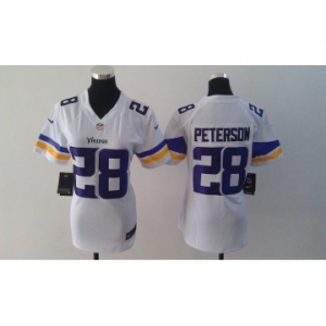 nike women nfl jerseys minnesota vikings #28 peterson white[2013 nike]