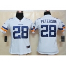 nike women nfl jerseys minnesota vikings #28 peterson white[new nike limited]