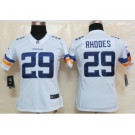 nike women nfl jerseys minnesota vikings #29 rhodes white[new nike limited]