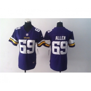 nike women nfl jerseys minnesota vikings #69 allen purple[2013 nike]