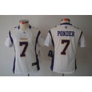 nike women nfl jerseys minnesota vikings #7 christian ponder white[nike limited]