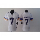 nike women nfl jerseys minnesota vikings #7 ponder white[2013 nike]