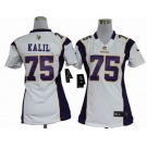 nike women nfl jerseys minnesota vikings #75 kalil white[nike]