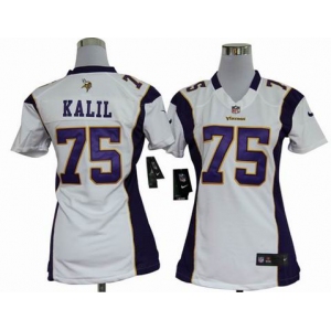 nike women nfl jerseys minnesota vikings #75 kalil white[nike]