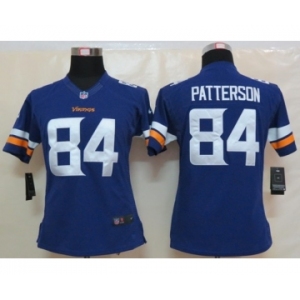 nike women nfl jerseys minnesota vikings #84 patterson purple[new nike limited]