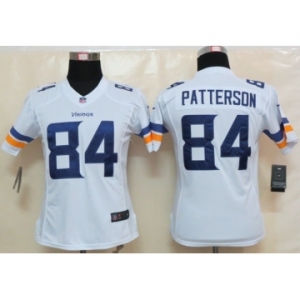 nike women nfl jerseys minnesota vikings #84 patterson white[new nike limited]