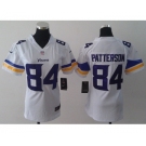 nike women nfl jerseys minnesota vikings #84 patterson white[new nike]