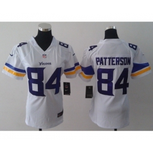 nike women nfl jerseys minnesota vikings #84 patterson white[new nike]