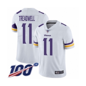 Youth Minnesota Vikings #11 Laquon Treadwell White Vapor Untouchable Limited Player 100th Season Football Jersey