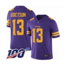 Youth Minnesota Vikings #13 Josh Doctson Limited Purple Rush Vapor Untouchable 100th Season Football Jersey