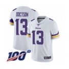 Youth Minnesota Vikings #13 Josh Doctson White Vapor Untouchable Limited Player 100th Season Football Jersey